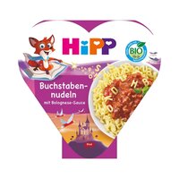 Maniu Bio Paste alfabet cu sos Bolognese, 250 g, Hipp