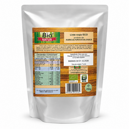 Linte rosie Bio, 250 g, Bio Natur 795361