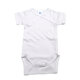 Body din bumbac cu maneca scurta Rib, Alb, 12-18 luni, Baltic Bebe 798402