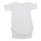 Body din bumbac cu maneca scurta Rib, Alb, 18-24 luni, Baltic Bebe 798406