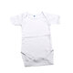 Body din bumbac cu maneca scurta Rib, Alb, 18-24 luni, Baltic Bebe 798405