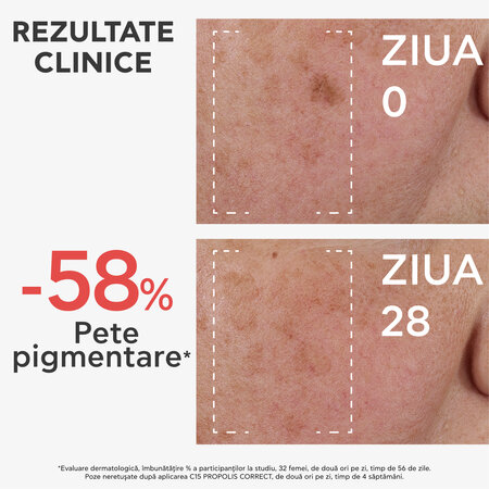 Ser corector antirid cu vitamina C Bee Tech C15, 30 ml, Apivita 795418