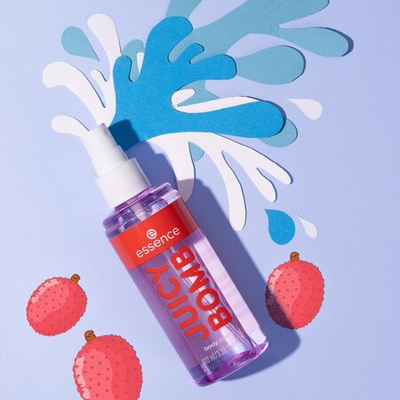 Spray de corp Juicy Bomb, Lychee Lagoon 03, 100 ml, Essence 795839