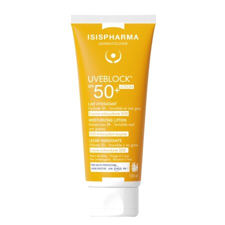 Lotiune cu protectie solara SPF 50 Uveblock, 100 ml, Isispharma
