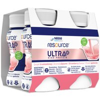Resource Ultra+ High Protein cu aroma de capsuni, 4x 125 ml, Nestle