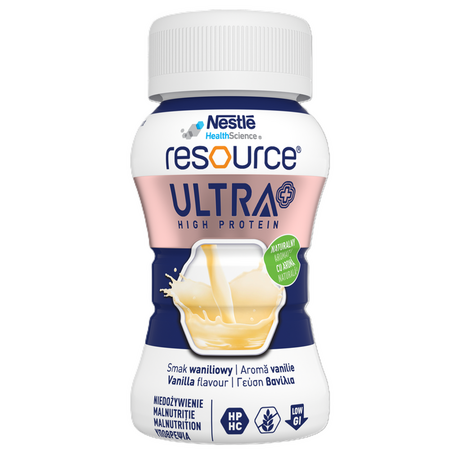 Resource Ultra+ High Protein cu aroma de vanilie, 4 x 125 ml, Nestle 796135