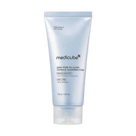 Spuma de curatare pentru pori cu acid salicilic Zero Pore, 120 g, Medicube