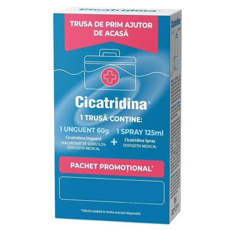 Pachet Spray + Unguent, 125 ml + 60 g, Cicatridina