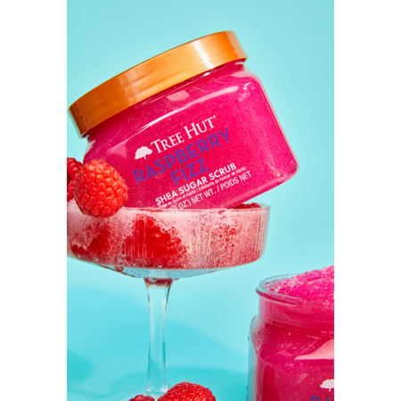 Exfoliant de corp Shea Sugar Scrub, Raspberry Fizz, 510 g, Tree Hut 796475