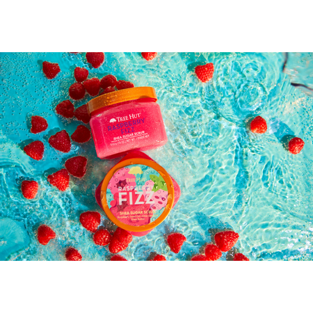 Exfoliant de corp Shea Sugar Scrub, Raspberry Fizz, 510 g, Tree Hut 796471