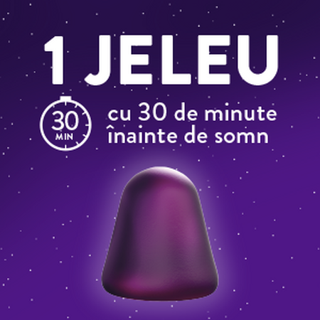 Melatonina cu amestec de musetel, valeriana si lavanda, 30 jeleuri, ZzzQuil Natura 796541