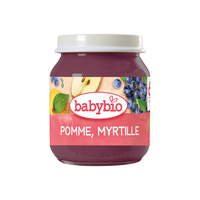 Piure Eco, Mere si Afine, 4 luni+, 130 g, Babybio