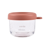 Recipient ermetic din sticla, Terracotta, 150 ml, Beaba