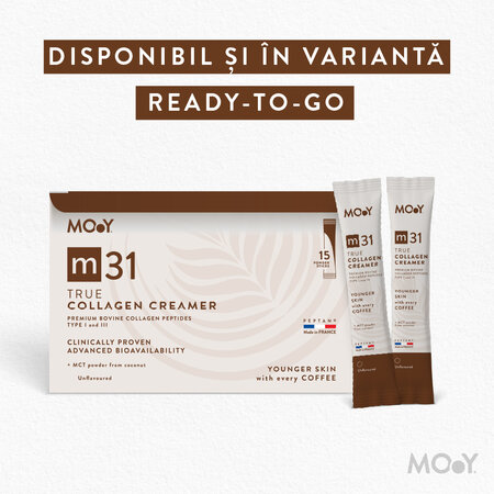 True Collagen Creamer m31 cu colagen bovin si MCT din cocos, 210 g, Molecules of Youth 797123