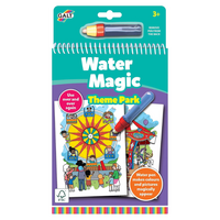 Carte de colorat reutilizabila cu apa Water Magic, Parcul de distractii, 3 ani+, Galt