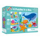 Set 4 puzzle-uri, Oceanul vesel, 18 luni+, 2-5 piese, Galt 797221