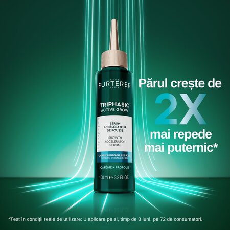 Ser accelerator pentru cresterea parului Triphasic Active Grow, 100 ml, Rene Furterer 798542