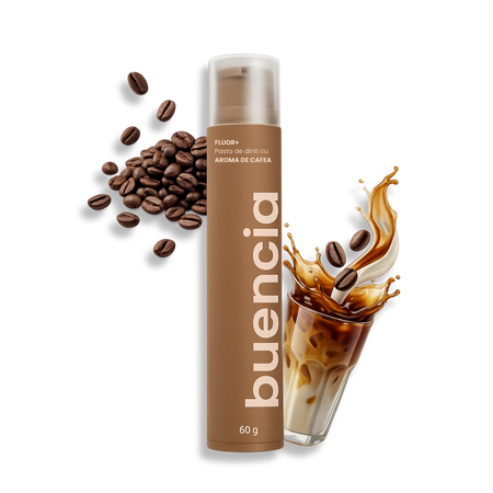 Pasta de dinti cu aroma de cafea, 60 g, Buencia