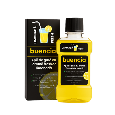 Apa de gura cu aroma de limonada, 250 ml, Buencia