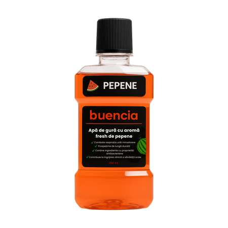Apa de gura cu aroma de pepene, 250 ml, Buencia 798609