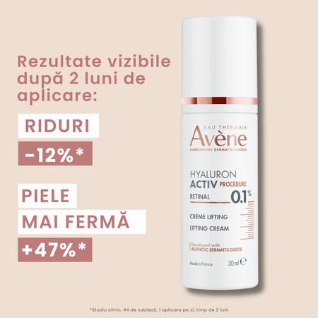 Crema de fata lifting cu 0.1% Retinal Hyaluron Activ Procedure, 30 ml, Avene 798633