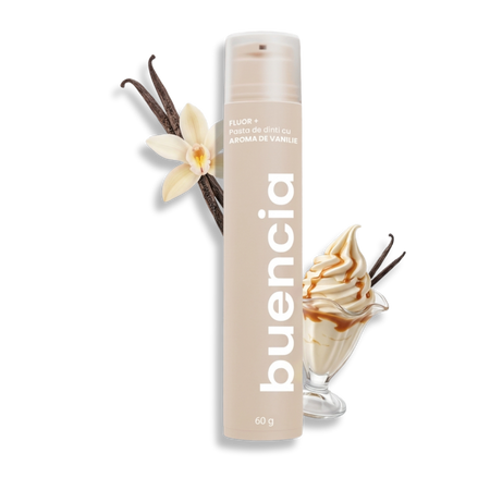 Pasta de dinti cu aroma de vanilie, 60 g, Buencia