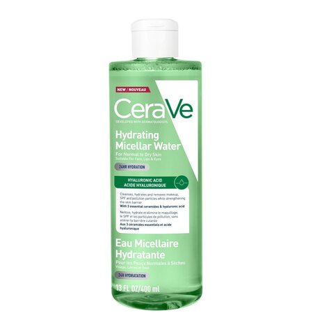 Apa micelara hidratanta pentru ten normal si uscat, 400 ml, CeraVe