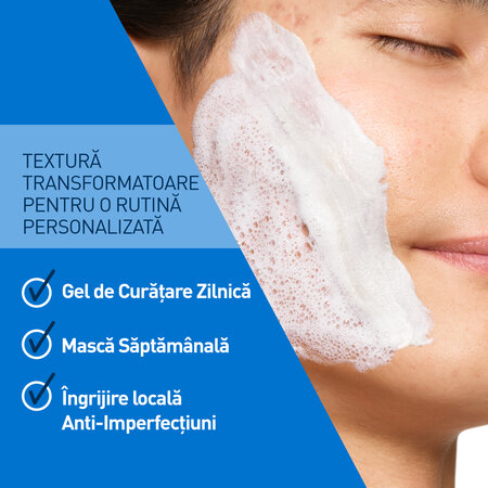 Gel de curatare anti-imperfectiuni, Clay-to-Foam, 118  ml, CeraVe 798934