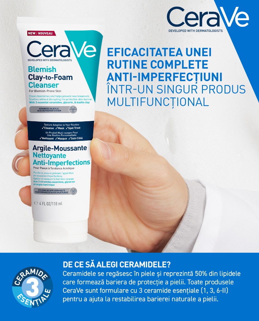 CeraVe Gel de Curatare Anti-Imperfectiuni - banner produs
