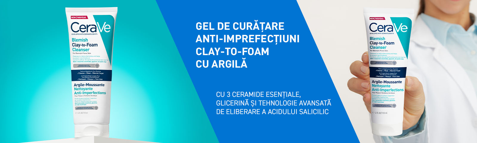 CeraVe Gel de Curatare Anti-Imperfectiuni - formula cu ceramide