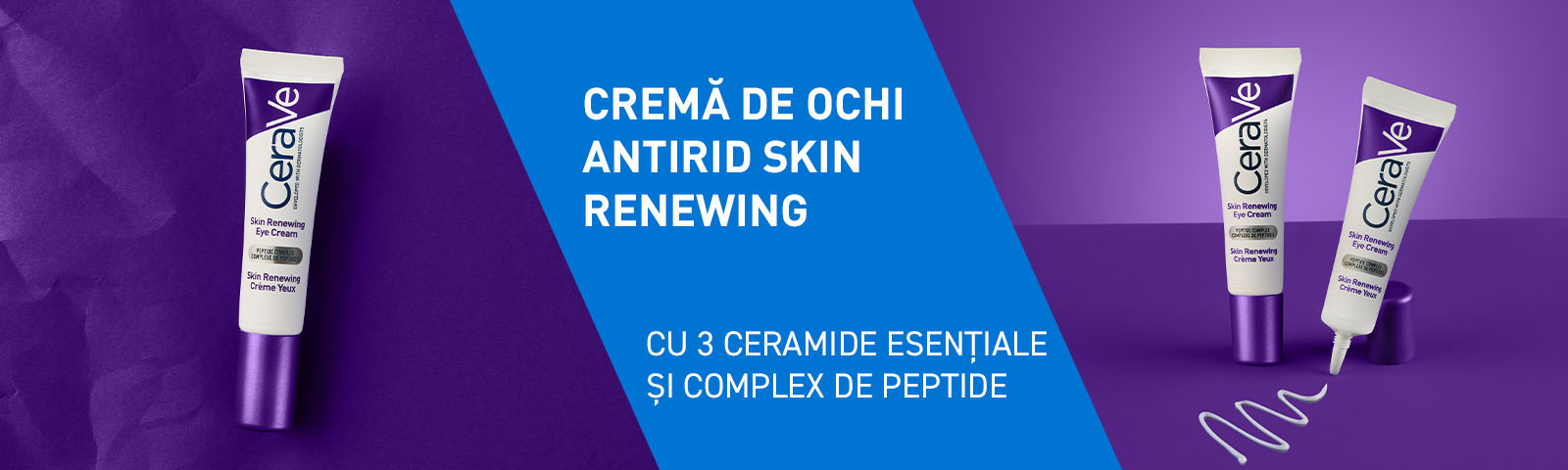 CeraVe Crema de ochi Antirid Skin Renewing - formula cu ceramide