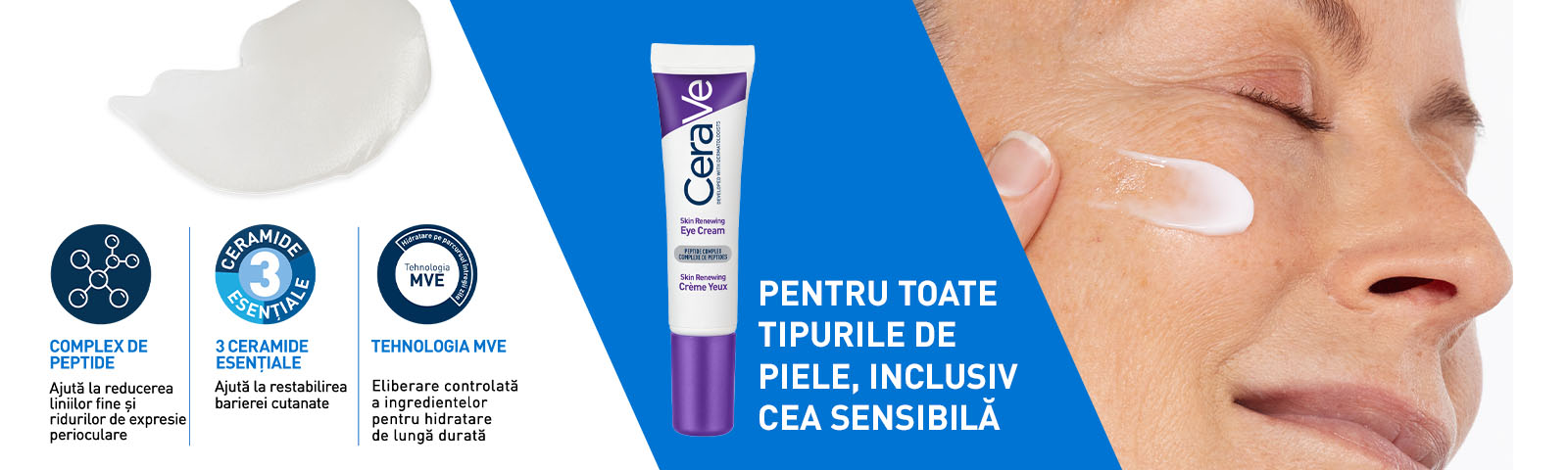 CeraVe Crema de ochi Antirid Skin Renewing - pentru zona ochilor