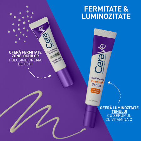 Crema de ochi antirid pentru toate tipurile de ten Skin Renewing, 14 ml, CeraVe 798961