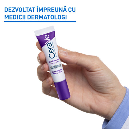 Crema de ochi antirid pentru toate tipurile de ten Skin Renewing, 14 ml, CeraVe 798964