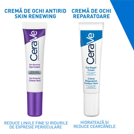 Crema de ochi antirid pentru toate tipurile de ten Skin Renewing, 14 ml, CeraVe 798962