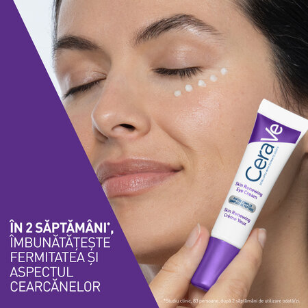Crema de ochi antirid pentru toate tipurile de ten Skin Renewing, 14 ml, CeraVe 798952