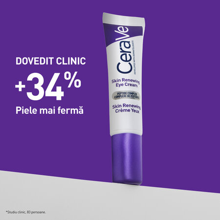 Crema de ochi antirid pentru toate tipurile de ten Skin Renewing, 14 ml, CeraVe 798954