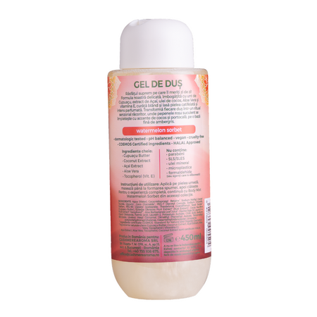 Gel de dus, Watermelon Sorbet, 450 ml, Cashmere Aroma 800387