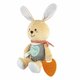 Jucarie din plus cu inel gingival My Sweet DouDou, Bej, Iepuras, 0 luni+, Chicco 799439