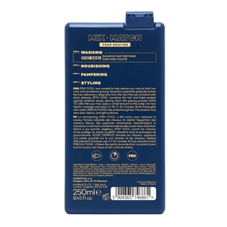 Sampon pentru restaurarea culorii inchise Stay Cool, 250 ml, Hairmate 799464