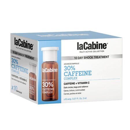 Fiole cu cafeina si vitamina C pentru zona din jurul ochilor, Advanced 30% Caffeine Complex, 10 x 2 ml, La Cabine