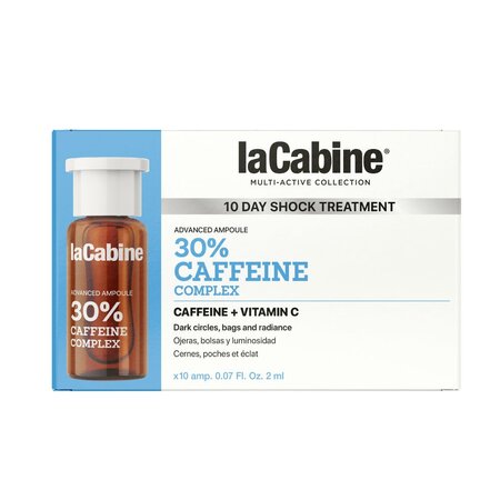 Fiole cu cafeina si vitamina C pentru zona din jurul ochilor, Advanced 30% Caffeine Complex, 10 x 2 ml, La Cabine 799514