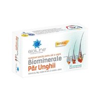 Biominerale par si unghii, 30 tablete, BioSunLine