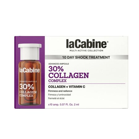 Fiole cu colagen si vitamina C pentru fermitate Advanced 30% Collagen Complex, 10 x 2 ml, La Cabine 799541