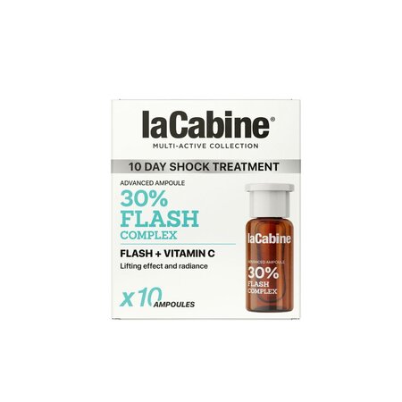 Fiole cu vitamina C pentru luminozitate Advanced 30% Flash Complex, 10 x 2 ml, La Cabine 799558