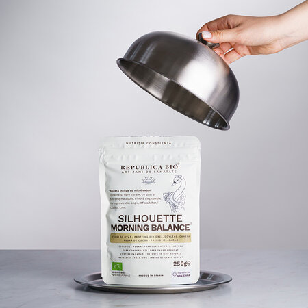 Pudra functionala ecologica fara gluten Silhouette Morning Balance, 250 g, Republica Bio 807796