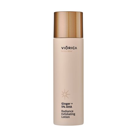 Lotiune exfolianta si iluminatoare cu ghimbir si 5% AHA Perfect Glow, 150 ml, Viorica