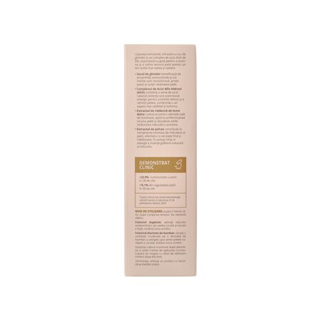 Lotiune exfolianta si iluminatoare cu ghimbir si 5% AHA Perfect Glow, 150 ml, Viorica 799781