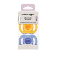 Suzeta ortodontica UltraLight, Galben/Albastru, 6-18 luni, 2 bucati, Tommee Tippee