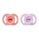 Suzete ortodontice UltraLight, Roz/Mov, 0-6 luni, 2 bucati, Tommee Tippee 799868